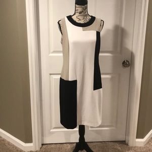 Calvin Klein color block dress size 8